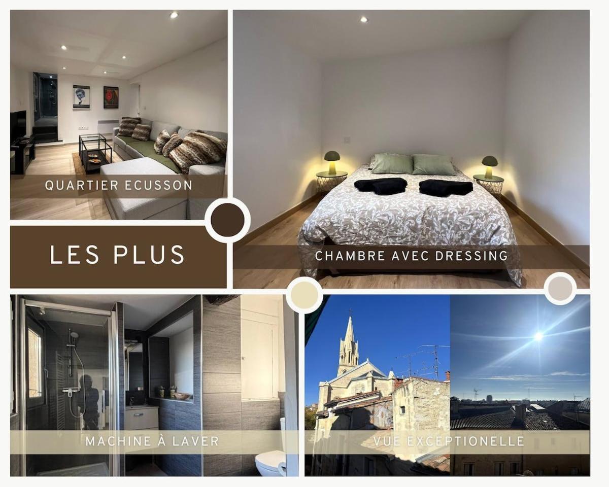 Apartment F2 Toits Ecusson 4 Pers. Eglise St Anne 5 Min Com Montpellier